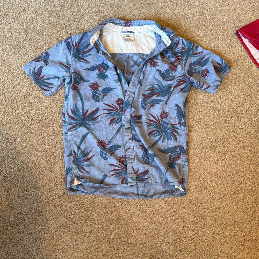 Boys Tropical Lucky Button up shirt
